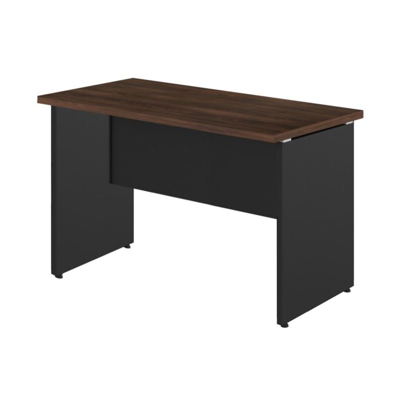 Mesa Escritório PÉ PAINEL – 1,35×0,60m – S/ Gavetas – MARSALA/PRETO – 25420 MÓVEIS JINFLEX Linha 30 mm 3