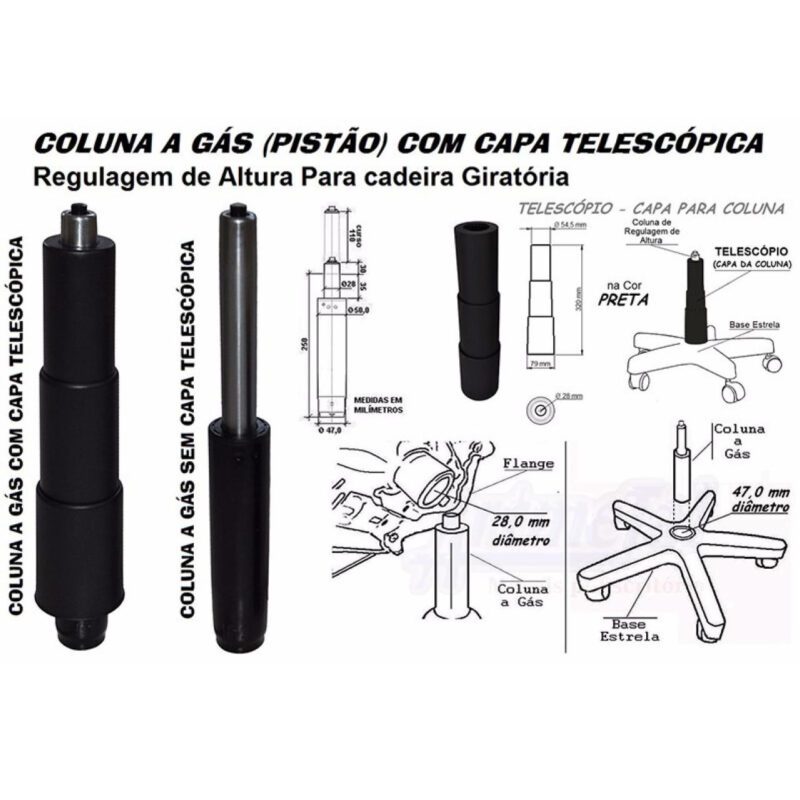 Cadeira Diretorzinha Back System Costurado C/ Braços Reguláveis – Cor Preto 32996 MÓVEIS JINFLEX Diretorzinha 6