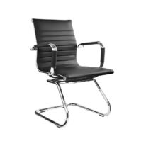 Cadeira Interlocutor Esteirinha CHARLES EAMES OR-3301 – Cor Preta 30401 MÓVEIS JINFLEX Cadeiras Fixas