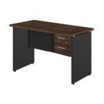 Mesa Escritório 1,50×0,60m – C/ 02 Gavetas MARSALA / PRETO – 23473 MÓVEIS JINFLEX Linha 30 mm 8