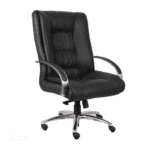 Cadeira Presidente ULTRA Giratória Cromada – ENJOY – Cor Preto – 32961 MÓVEIS JINFLEX Presidente 6