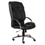 Cadeira Presidente MIDHAS Giratória – ENJOY – Cor Preto – 32963 MÓVEIS JINFLEX Presidente 6