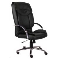 Cadeira Presidente MIDHAS Giratória – ENJOY – Cor Preto – 32963 MÓVEIS JINFLEX Presidente