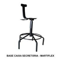 Base modelo CAIXA (ALTA) c/ Ceflex – PMD – 99905 MÓVEIS JINFLEX Bases Giratória