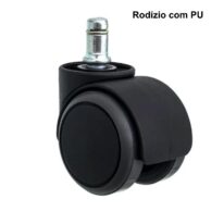 Rodízios para Cadeira com “PU” – Preto – 87705 MÓVEIS JINFLEX Acessórios para Cadeiras