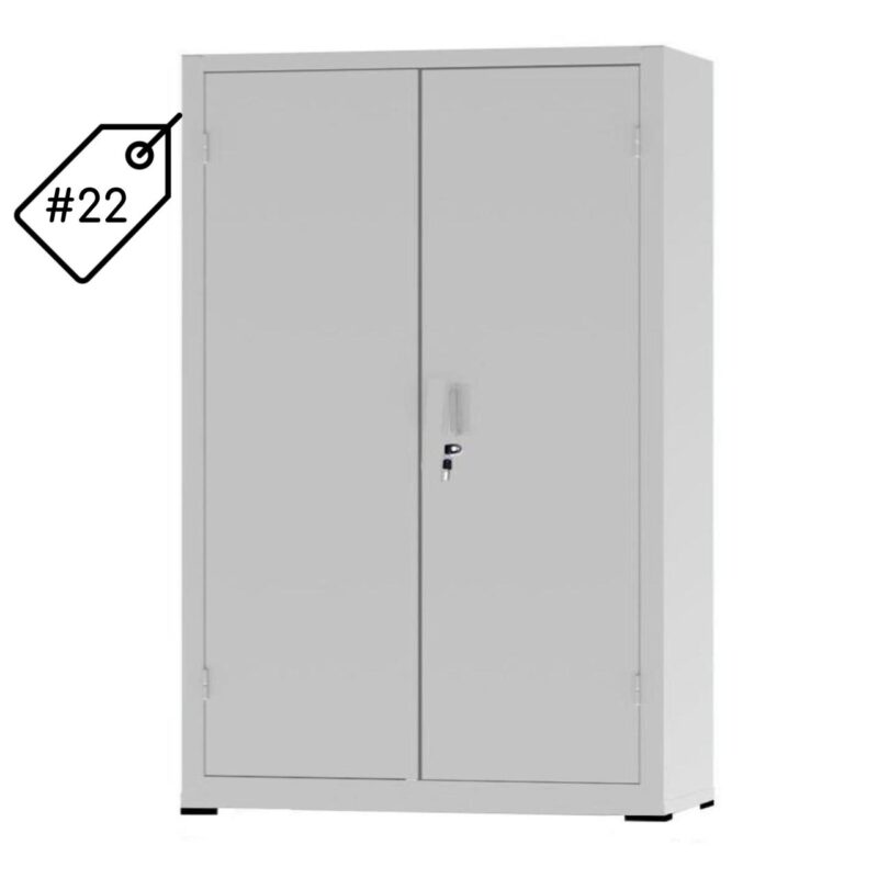 Armário de Aço com 02 Portas – PA 120 #22 (Reforçado) – NOBRE – 12105 MÓVEIS JINFLEX Armário de Aço 2