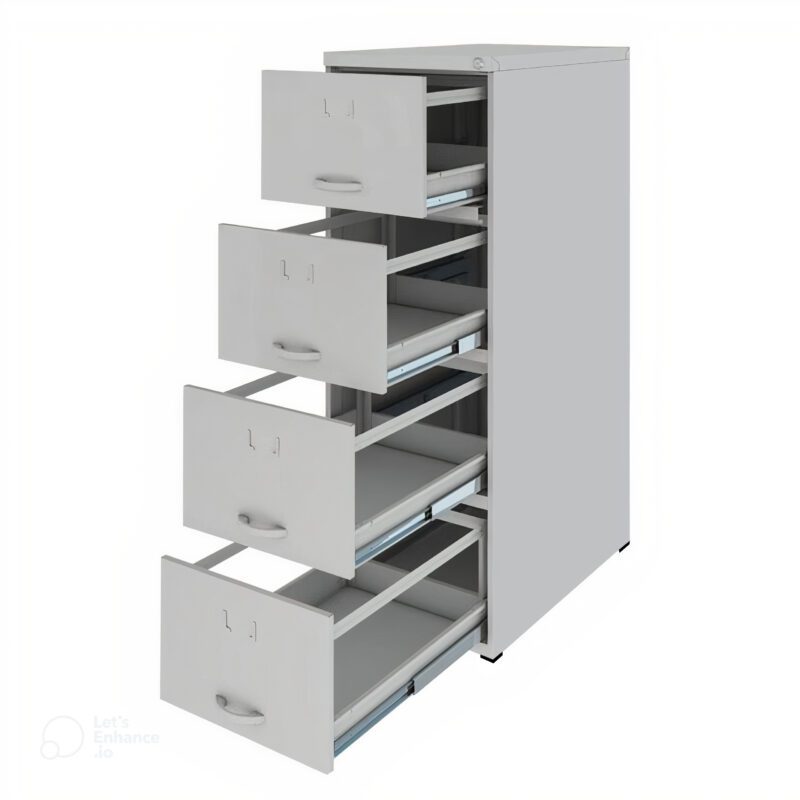 Arquivo de Aço 04 Gav. – CHAPA #22 – C/ TRILHO TELESC – (70cm) – 1,35×0,50×0,70m – CZ/CZ – NOBRE – 15112 MÓVEIS JINFLEX Arquivo de Aço 3