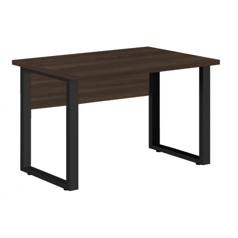 Mesa Escritório PÉ QUADRO – 1,20×0,60m – S/ Gavetas – MARSALA/PRETO – 25469 MÓVEIS JINFLEX Linha 30 mm 2