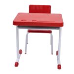 Kit Escolar Individual – (Mesa e Cadeira) – INFANTIL 03 a 06 Anos COR VERMELHO – 41090 MÓVEIS JINFLEX Conjunto Escolar 9