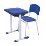 Kit Escolar Individual AZUL – (Mesa e Cadeira) – ADULTO – – COR AZUL – 40081 MÓVEIS JINFLEX Conjunto Escolar 7