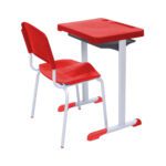 Kit Escolar Individual VERMELHO – (Mesa e Cadeira) – ADULTO – – COR VERMELHO – 40082 MÓVEIS JINFLEX Adulto 7