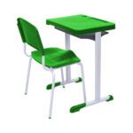 Kit Escolar Individual VERDE – (Mesa e Cadeira) – ADULTO – – COR VERDE – 40084 MÓVEIS JINFLEX Conjunto Escolar 7