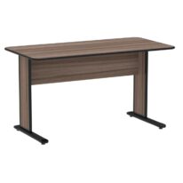 Mesa Escritório 1,50×0,60m s/ gavetas – Cor Walnut 44097 MÓVEIS JINFLEX JOB 15 mm