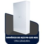 Armário de Aço PA 120 #26 – 1,98×1,20×0,40m – SA – 13121 MÓVEIS JINFLEX Armário de Aço 5