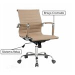 Cadeira DIRETOR Charles Eames Esteirinha FENDI – 32890 MÓVEIS JINFLEX Presidente 10