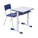 Kit Escolar Individual AZUL – (Mesa e Cadeira) – JUVENIL – MADEIRA – COR AZUL – 40091 MÓVEIS JINFLEX Conjunto Escolar 6