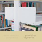 Estante Biblioteca de PAREDE com 06 Bandejas – 1,98×0,92×0,30m – NOBRE – 11108 MÓVEIS JINFLEX Estante de Aço 10