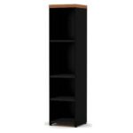 Armário TORRE Aberta NOGAL SEVILHA / PRETO – 21432 MÓVEIS JINFLEX Linha 40 mm 7