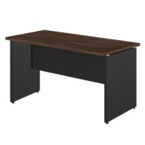 Mesa Escritório 1,70×0,60m – S/ Gavetas MARSALA / PRETO – 23474 MÓVEIS JINFLEX Linha 30 mm