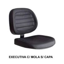 A/E Executiva COSTURADO c/ MOLA s/ CAPA- Corino Preto – PMD – 42118 MÓVEIS JINFLEX Executiva