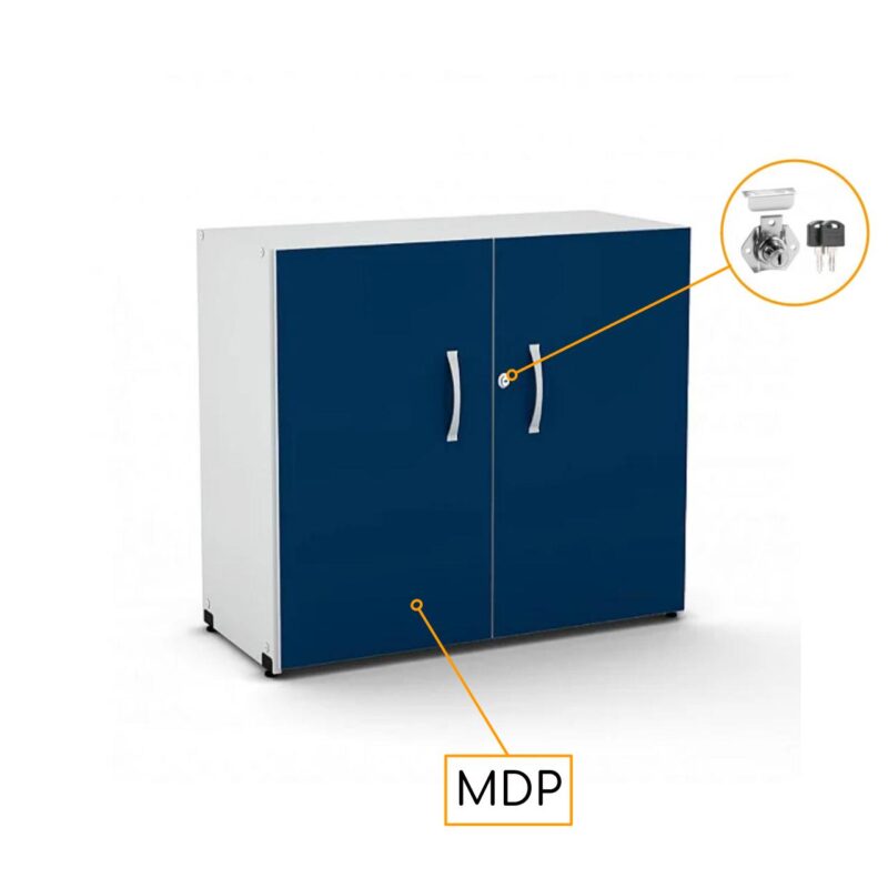 Armário Baixo com 02 Portas – 0,80×0,42×0,75m – PMD – AZU/CZ – 44103 MÓVEIS JINFLEX JOB 15 mm 4