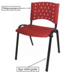 Cadeira Plástica 04 Pés – VERMELHO (Polipropileno) – 31202 MÓVEIS JINFLEX Plástica 9