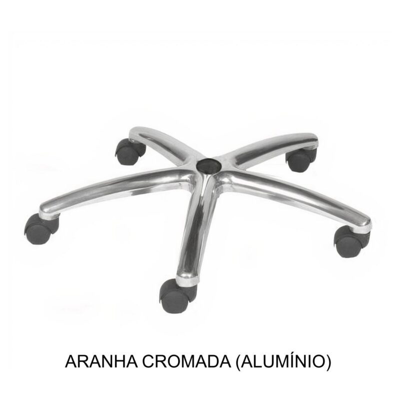 Aranha CROMADA (ALUMINIO) – ROAL – 98805 MÓVEIS JINFLEX Acessórios para Cadeiras 2