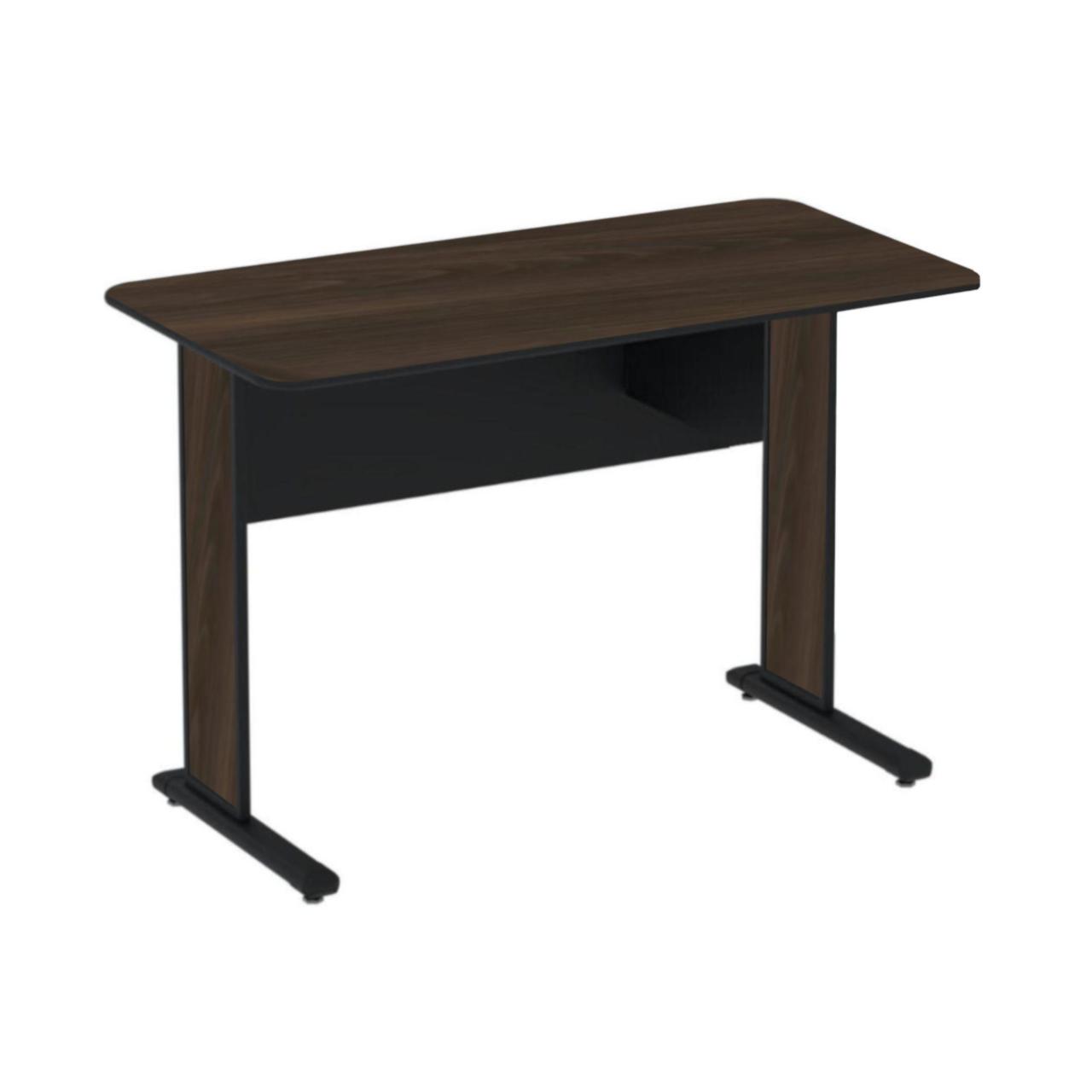 Mesa Escritório 1,20×0,60m 15MM – S/ GAVETAS – MTC – MARSALA / PRETO – 23600 MÓVEIS JINFLEX JOB 15 mm