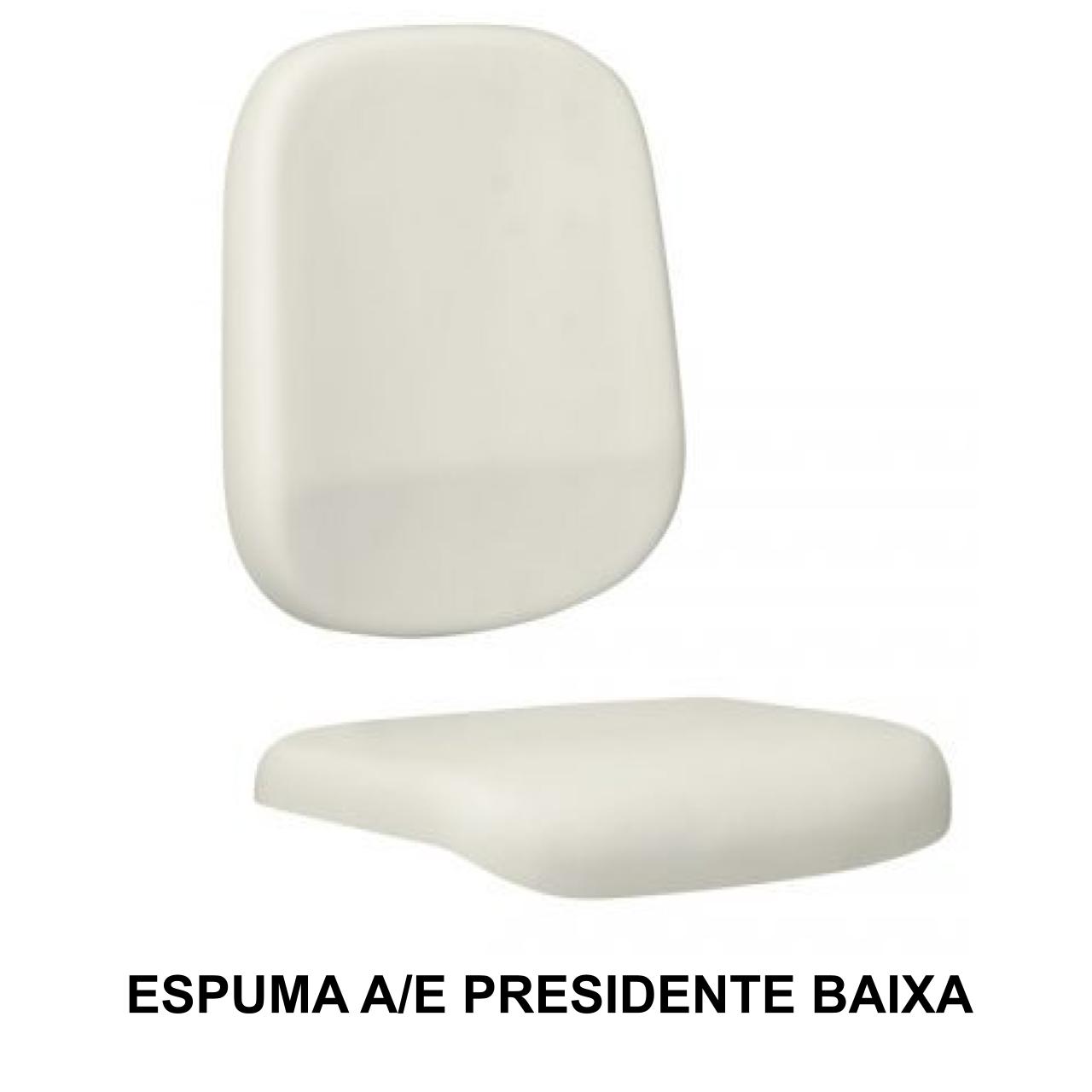 Conjunto de Espuma ASSENTO / ENCOSTO Presidente Baixa LISA – 99210 MÓVEIS JINFLEX Espuma para Cadeira de Escritório