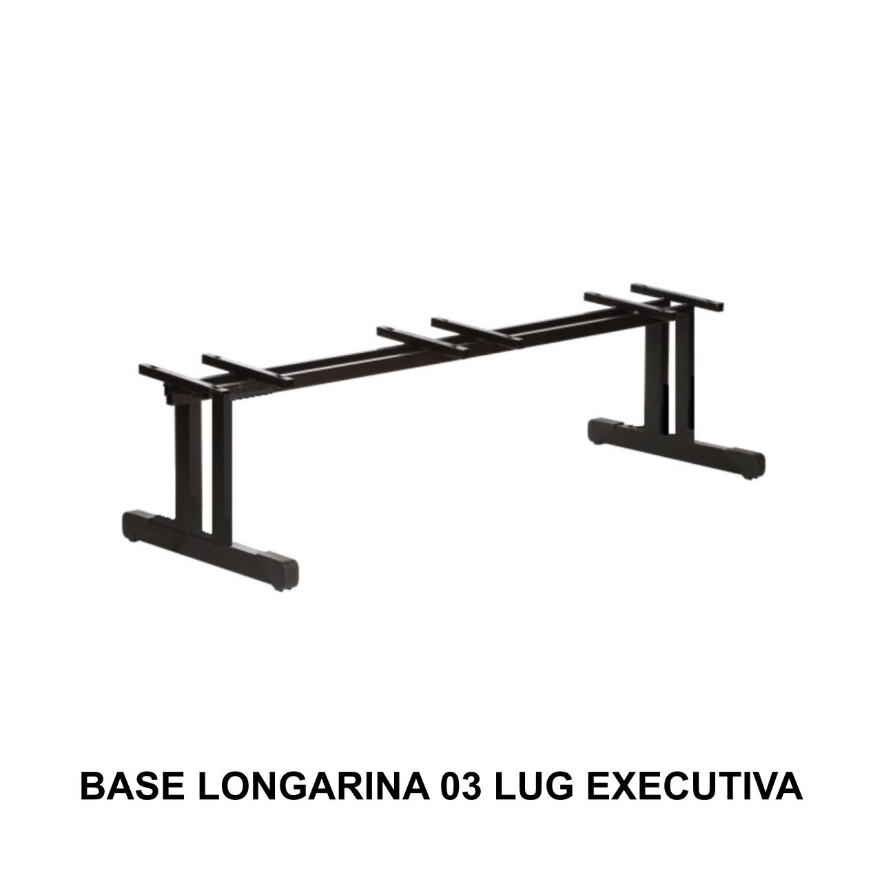 Estrutura da Longarina de 03 Lugares EXECUTIVA – Preta – 39004 MÓVEIS JINFLEX Longarinas